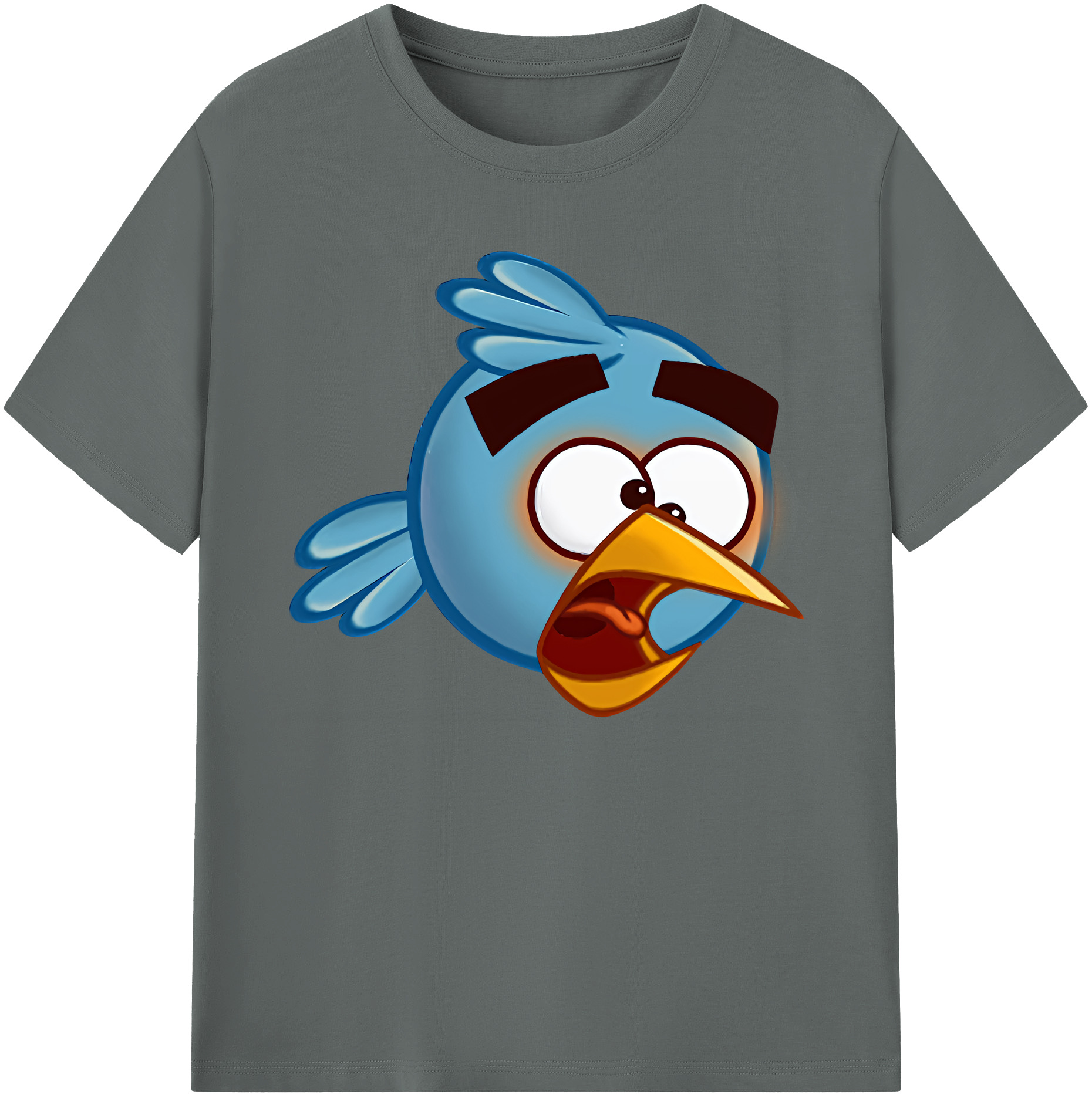 （画像用） Angry Birds アングリーバード 綿100％ メンズ半袖Tシャツ｜肌触りやわらか＆通気性